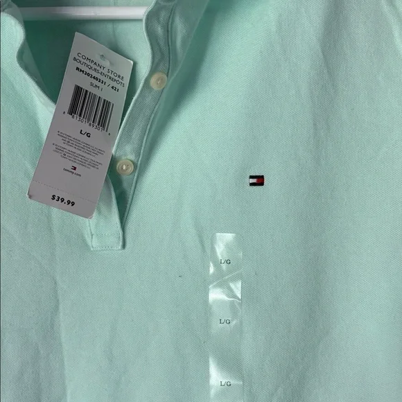 NEW TOMMY HILFIGER Women’s Seafoam Polo - Picture 3 of 5